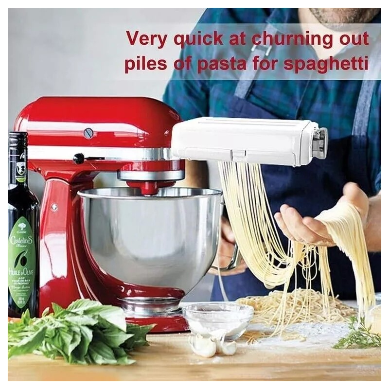 KENOME Pasta Maker Attachment for KitchenAid Stand Mixers 3 in