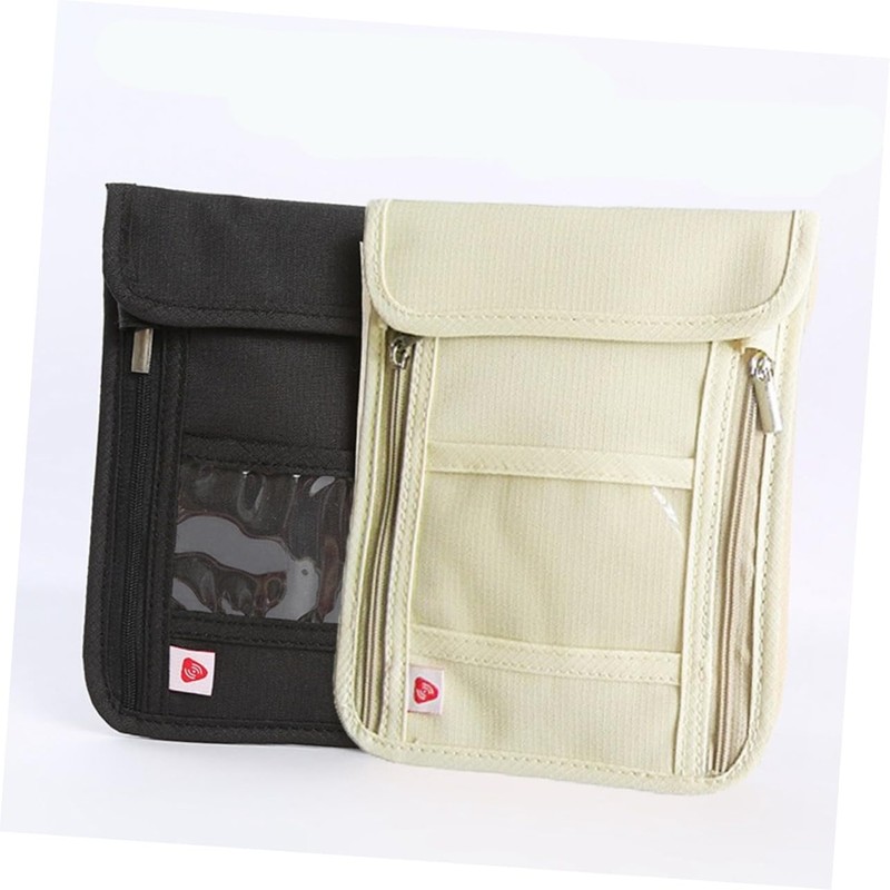 Sosoport Nylon RFID Passport Holder Bag Portable Travel Neck Wallet