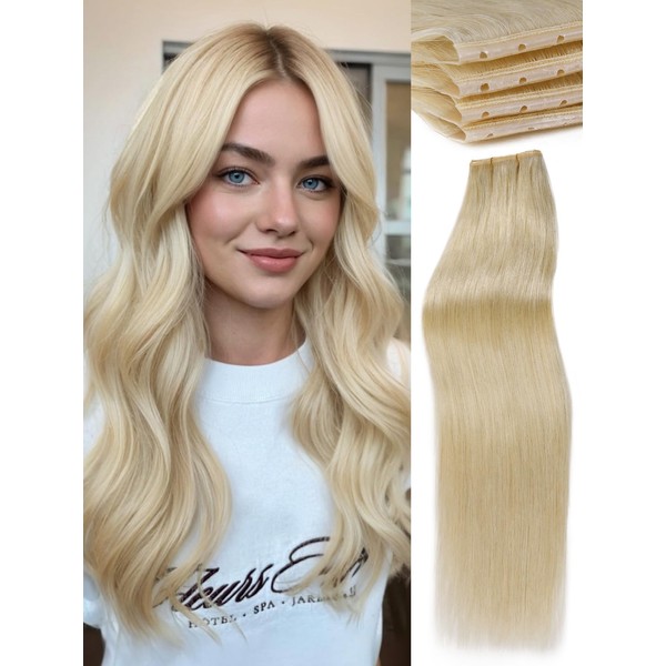 WIGNEE OVO Blonde 613 Human Hair Extensions 2-Pack | Warm