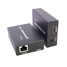 axGear HDMI LAN Extender Over CAT 5E CAT 6 RJ45 UP to 200FT 1080P with 2 AC Adapters