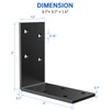 KOMOHOM 1.5x3x3 Inch Galvanized L Bracket, 8PCS 90 Degree Angle