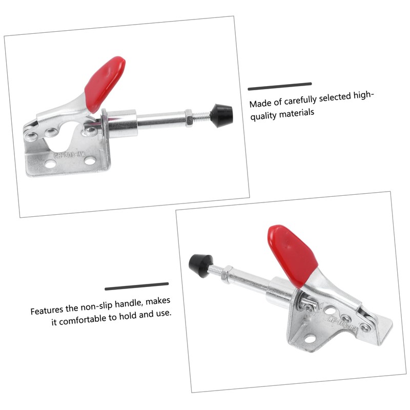 LALAFINA 4Pcs Toggle Clamp Durable Push Pull Clips for Quick