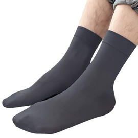 FQZMQBQ Business Socks, Men's, Summer, Thin, Socks, Black, Stylish, Ankle Socks, Ultra-thin, Breathable, Odor Resistant, For Men, Quick Drying, Solid, Durable, 3 Pair Set, B type (fits 9.4 - 11.0