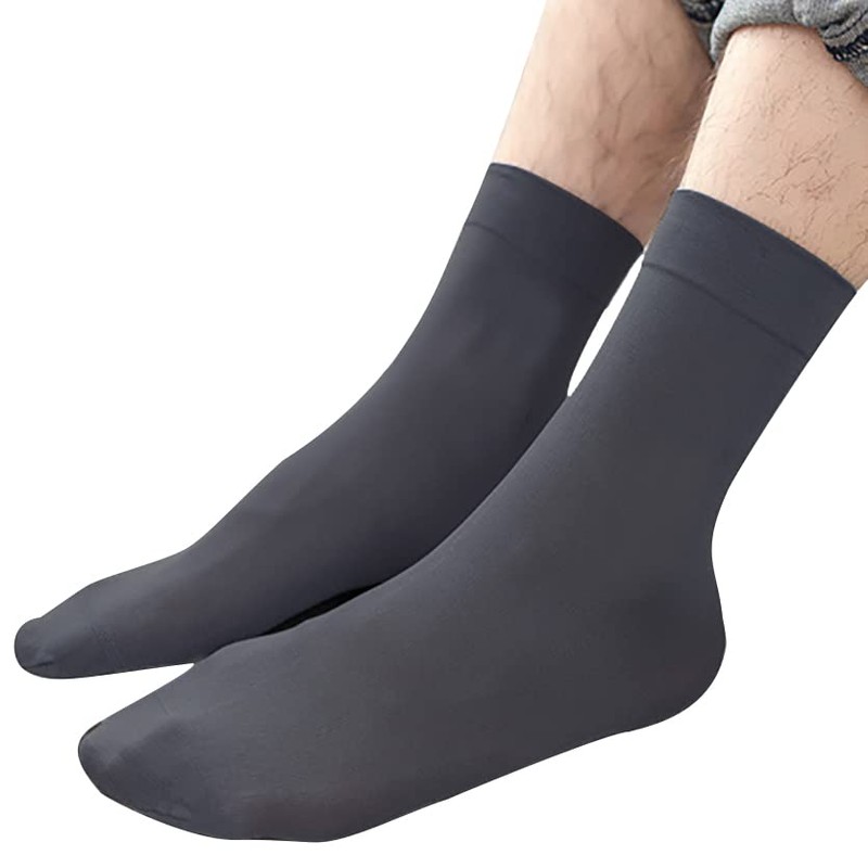 FQZMQBQ Business Socks, Men's, Summer, Thin, Socks, Black, Stylish, Ankle