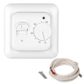 Sarini Thermostat for Underfloor Heating Mechanical Knob Thermostat 230V 16A Flush-Mounted Room Thermostat