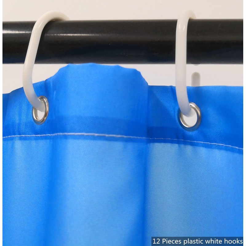 goodbath Extra Long Shower Curtain 200cm drop,Ocean Beach Seaside Sunset