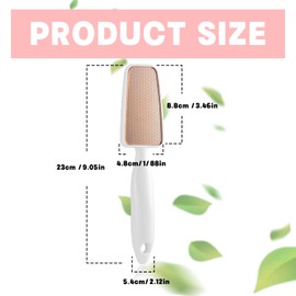 Foot File, Foot Files for Callus, Nano Glass Callus Remover, Foot Scraper, Foot Scrub, Pedicure Tool for Feet, Callus Remover (White)