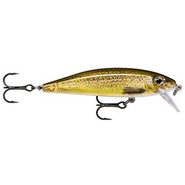 Rapala X-Rap CountDown Lure with Two No. 10 Hooks, 0.6-1.2 m Swimming Depth, 5 cm Size, Live Brown Trout