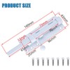 Litensh Gate Bolt Gate Slider with Hole for Padlock 304