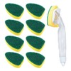 Gativs Cleaning Sponge Dish Sponge with Handle 10 Pieces Dish