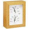 Kureseru natural wood thermometer and humidity meter CR-650W