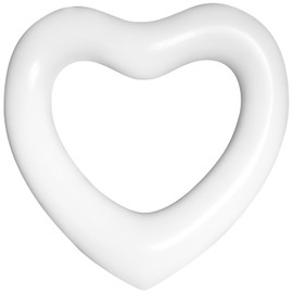 Heart Swimming Pool Float, Adult Pool Floats, Water Fun Beach Party Toys for Aults，Birthday Scene Layout Props. (48 in,White)