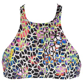 ARENA Women's Rule Breaker Think Crop MaxLife Bikini Top