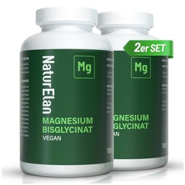 Magnesium Bisglycinate Capsules - 360 Capsules, 300 mg Magnesium per Daily Dose, Vegan, Premium: Chelated Magnesium Glycinate, High Dose