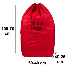 085 Red Travel Bag for Pushchairs Size 100 x 60 x 40 cm Transport Bag Buggy Carry Bag Foldable as a Backpack Perfect at the Airport when Checking in Station Car Trips [085]