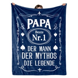 Individz Best Dad Gifts, Dad Gift Christmas - Gifts for Dad for Birthday, Birthday Gift for Dad, Soft Dad Cuddly Blanket 157 x 132 cm