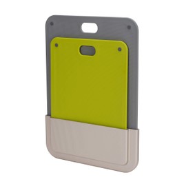 Joseph Joseph DoorStore 2-Piece Chopping Board Set Compact In-Cupboard Storage case, Mounted with VHB tape (included), Multi, 16