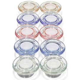 Qualsen Magnets for Whiteboard, Round Fridge Magnets for Dry Board Decorative, Teacher Supplies for School, Classroom, Home, Office, Locker (10pcs- Crystalline Hat)