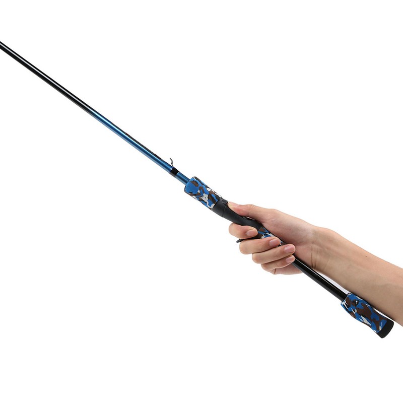 Carbon Fiber Light Weight Spinning Fishing Rod Telescopic Fish Stick(blue