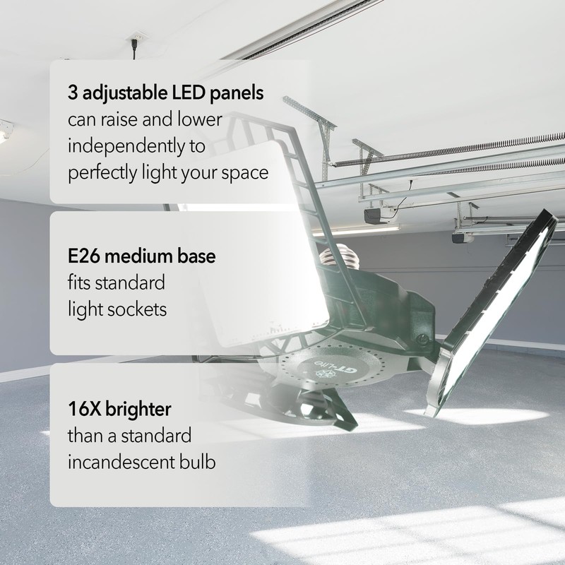 High-Lumen LED Bulbs, Energy Efficient, Easy to Install, Garage, Workshop,