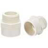 TOP-VIGOR 2Pcs PVC Pipe Fitting, 40mm Slip X G1-1/4 Male