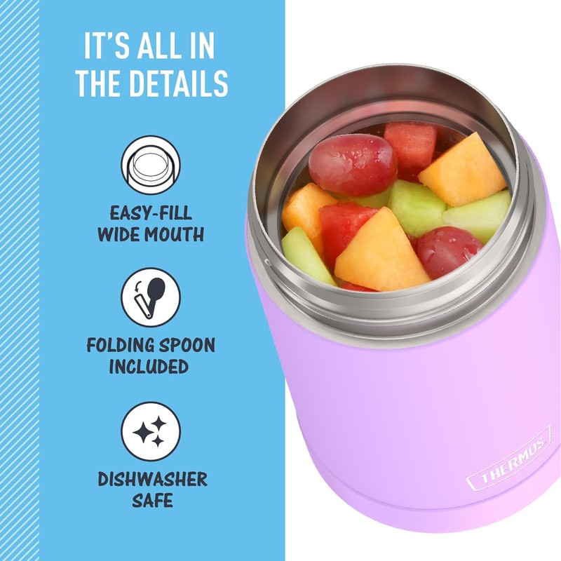 THERMOS FUNTAINER - Tarro de acero inoxidable aislado al aspiradora