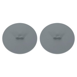 uxcell Silicone Cup Lids, 2Pcs Silicone Cup Covers, Reusable Anti-Dust Tight Seal Silicone Mugs Cover for Drink Cup, Glass Cup, Coffee Cup (Dark Gray)