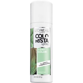 L'Oreal Paris Colorista 1-Day Washable Temporary Hair Color Spray, Mint, 2 Ounces
