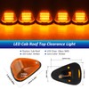 D-Lumina Amber Lens LED Cab Roof Marker Lights for Fo-rd