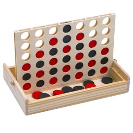 Jaques of London Wooden Score 4 | Four in a Row Game | Wooden Kids Game | Family Game | Since 1795