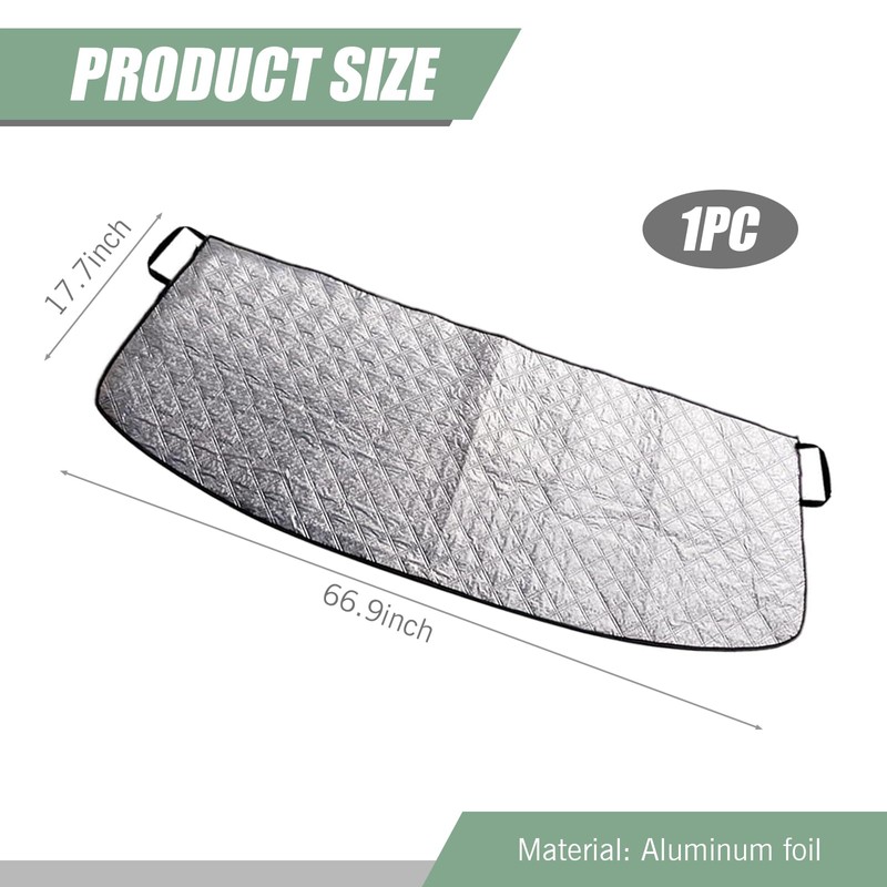 ZBGUN 1 PC Car Front Windshield Trough Cover, 66.9" x