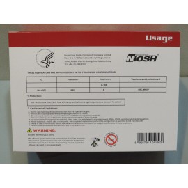 NIOSH New NIOSH N95 Particulate Respirator Face Mask Model No. L-188 - 20 Pack Sealed