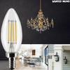 Satco LED Lamp, S21264 4B11/LED/927/CL/120V/E12, 4 Watt B11 Lightbulb, Clear;