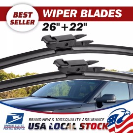 MGT 26"+22" Wiper Blades OEM Replacement For Toyota Tundra 2021-2017 & 2011-2007