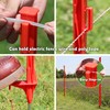 Zoiut 25 Pack Electric Fence Posts,48 Inch/4FT Step-in Plastic Posts