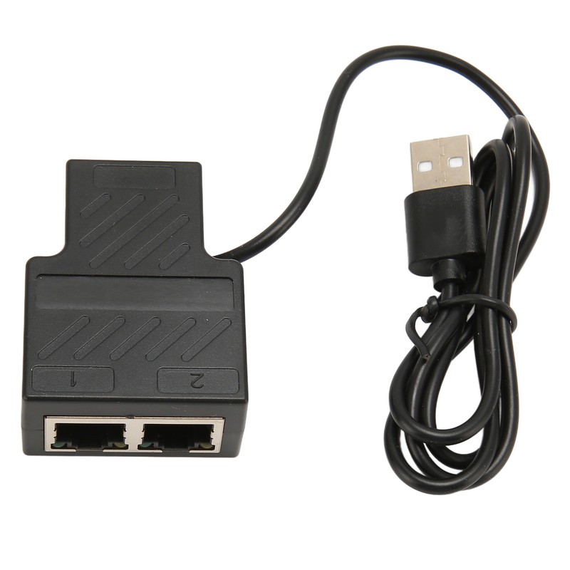 RJ45 Splitter Adapter 1 to 2 100Mbps Plug and Play