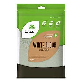 Lotus Organic White Flour Unbleached 1kg
