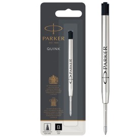 Parker 1950366 Standard Ballpoint Pen Refill, Black, 1 Piece, B, Bold Line, 0.05 inches (1.2 mm), Oil-Based, Ballpoint Pen Refill, Genuine Imported Product