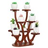 Jotsport 9 Pots Mini Succulent Stand Windowsill Small Plant Stand