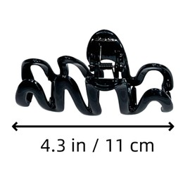 4 PCS Wavy Hair Claw, Elegent Hair Clip Accessory, Wave Jaw Claw for Women