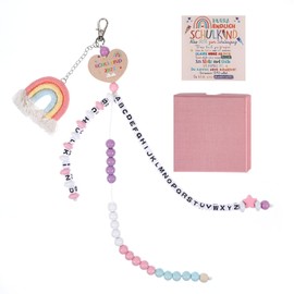 NYTGAH Schuleintrittsgeschenk Rechenschieber, Rechenhilfen 1. Klasse, Personalisierte Geschenke mit Grußkarte und Geschenkbox, Passend zur Schultüte Mädchen, 2025 Einschulung Mädchen(Rosa)