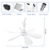 SCOOYEEES Silent USB Powered Ceiling Fan with Remote Control Timing