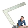 Woodworking Square,Stainless Steel Framing Tools L-Square Carpentry Square - Double-Sided
