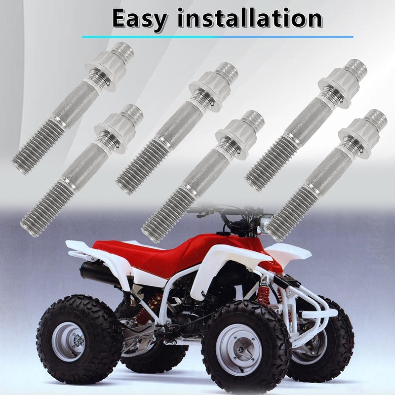 BIGLKNM Titanium Cylinder Head Studs Nuts Compatible with Yamaha Blaster