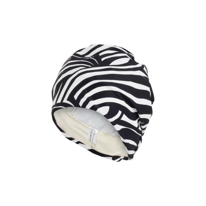Fashy Exclusive Swimming Cap Zebra Pattern Black and White with