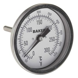 Baker T30025-550 Bimetal Thermometer, 50 to 550°F (0 to 300°C)