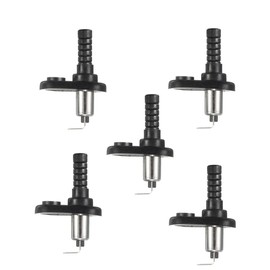 Hood Mount Pin Switch Door Jamb Alarm Flange Light Hood Universal Adjustable Car Truck Boat Momentary Nickel Plated with Rubber Boot 20A 12Vdc 5 Pcs
