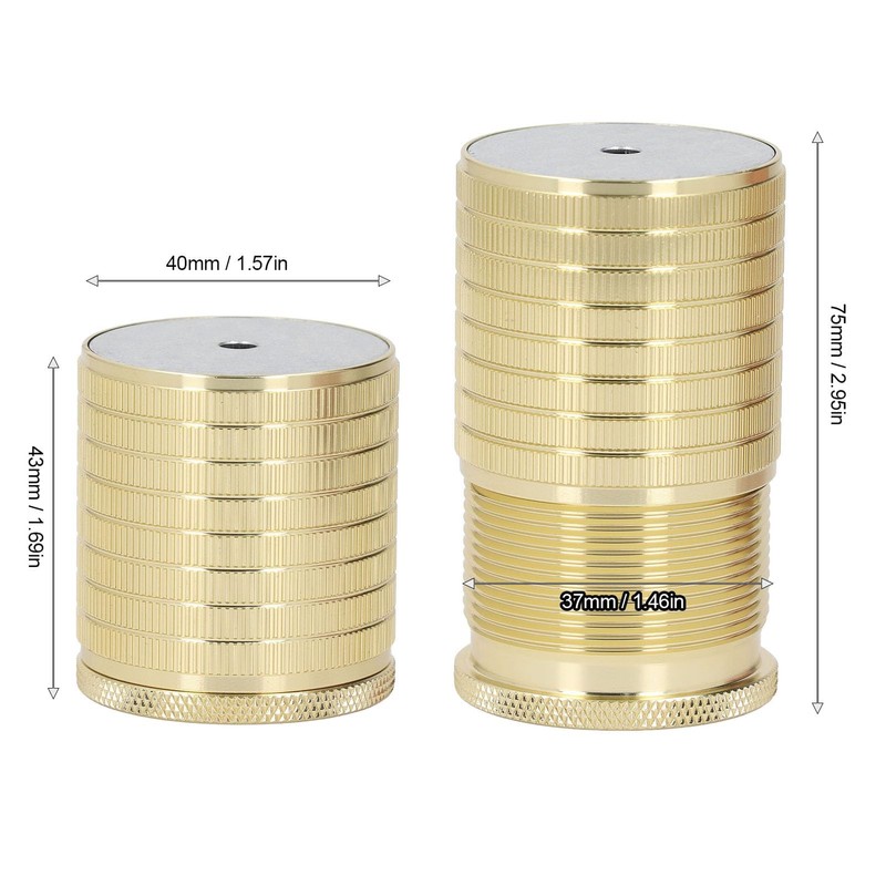 2 Pack Adjustable Furniture Bed Risers, Heavy Duty Aluminum Alloy