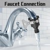 3 Piece Universal Tap Connector for Hose Pipe, Adjustable Indoor