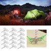 Outdoor Luminous Tent Stakes Stainless Steel Screw Ground Anchors Peg